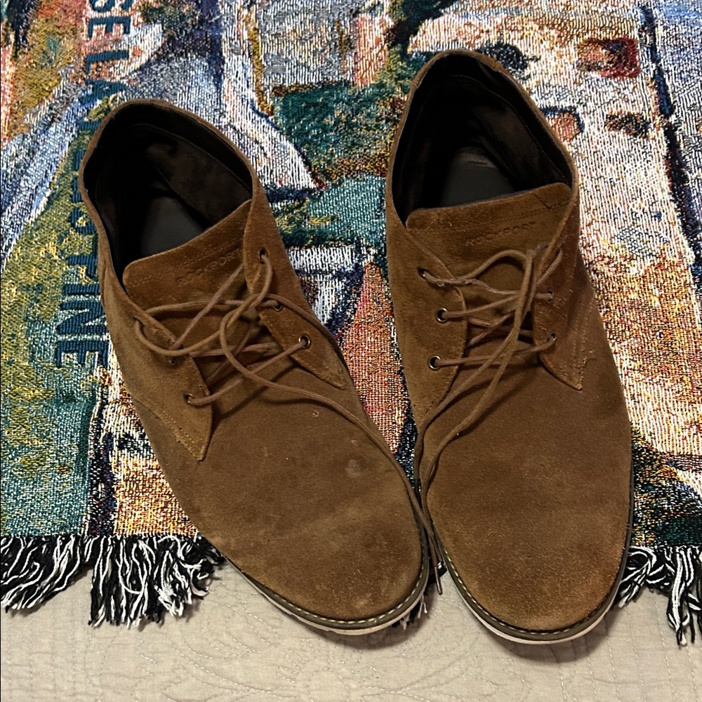 Rockport Men's Tan Suede Chukka Boots